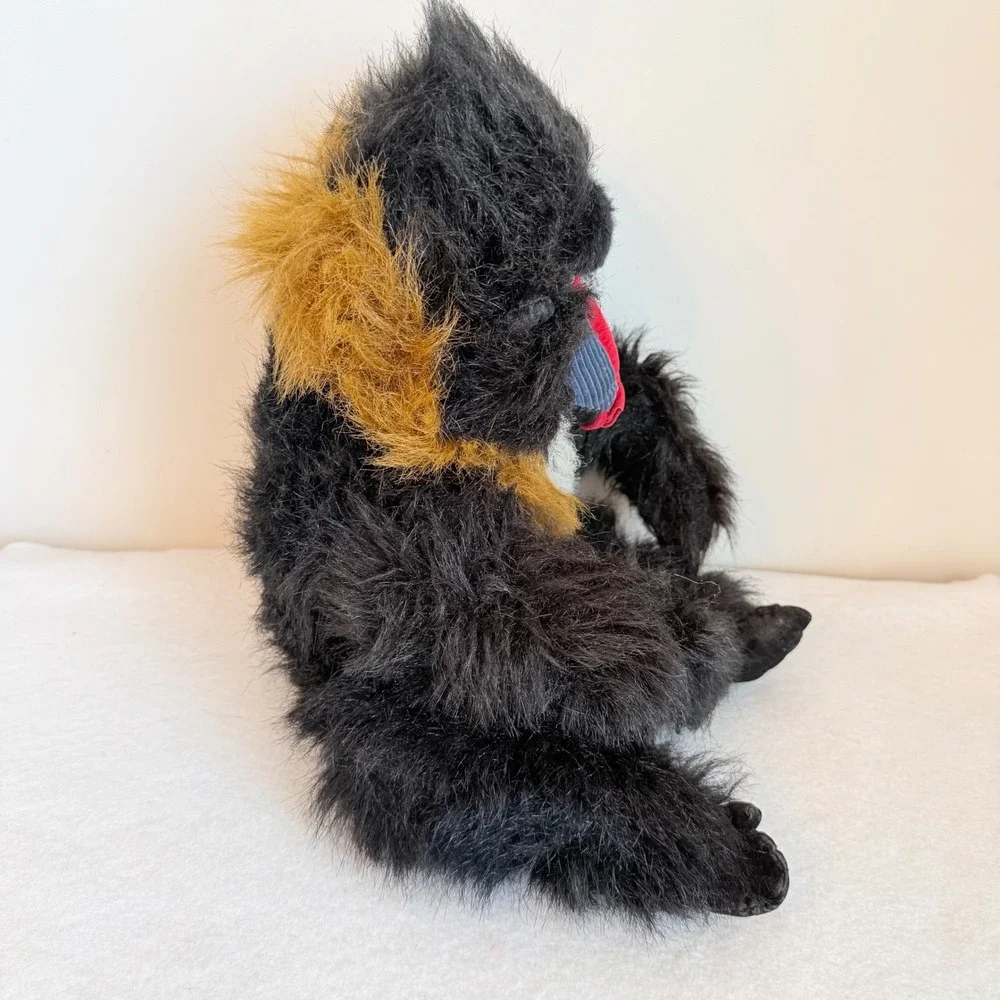 Vintage‎ 1990s Cascades Toy Mandrill Baboon Hand Puppet Plush Made in Indonesia